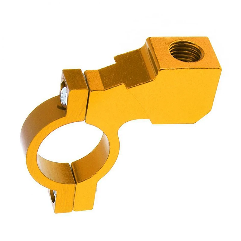 

Practical Handlebar Holder 10mm Black Clamp On Mount Yellow Motorcycle