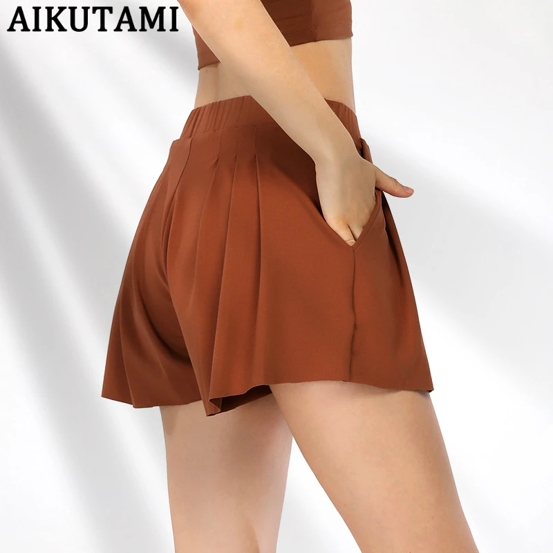 Женские теннисные шорты дышащая быстросохнущая Спортивная юбка штаны с