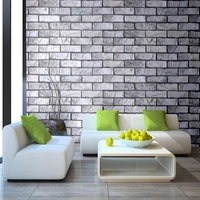 vinyl three dimensional brick pattern wallpaper room decor self adhesive wallpaper waterproof background wall sticker home decor