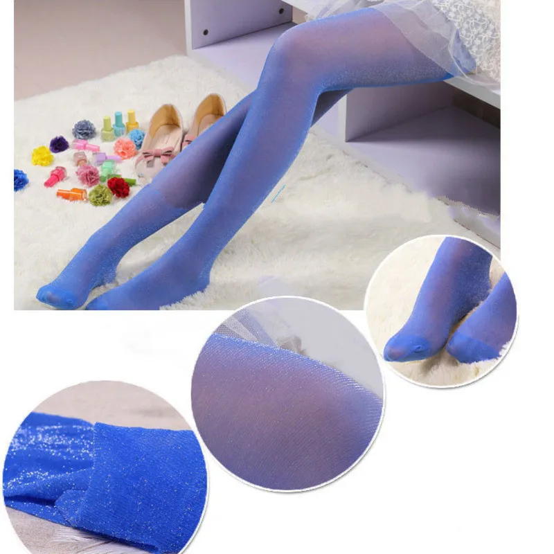 Сексуальные Серебряные чулки женские яркие шелковые колготки модные эластичные