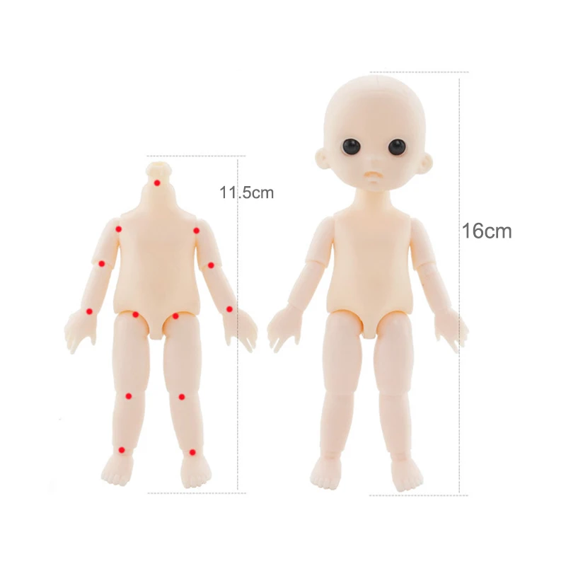 16 см OB куклы без макияжа сделай сам лысая голова для кукол Перекраска лица