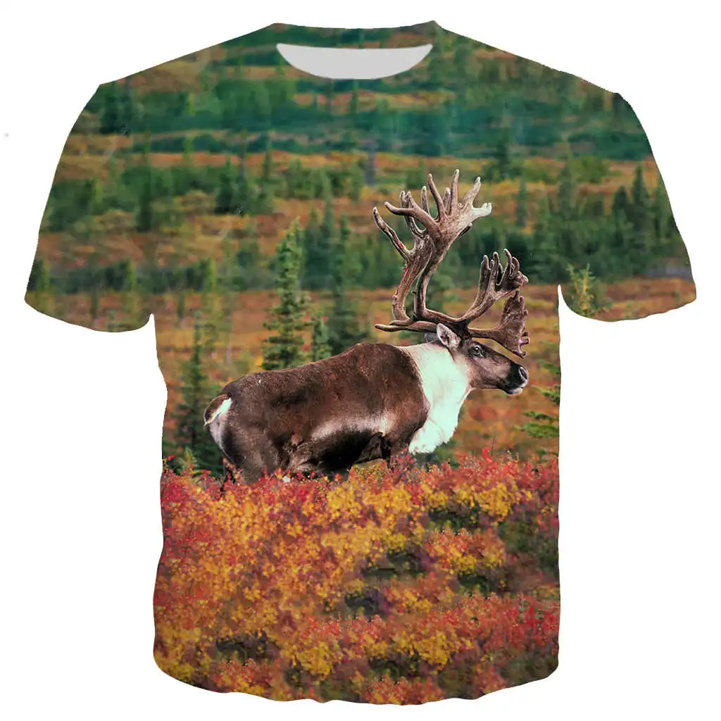 

MOOSE Tee men shirts 3D printed tee shirts funny fashion summer shirts cool shirt for men women unisex casual top