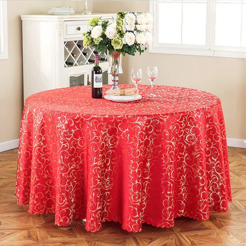 jacquard round wedding table cloth damask pattern table cover decoration hotel restaurant party show luxury style free global shipping