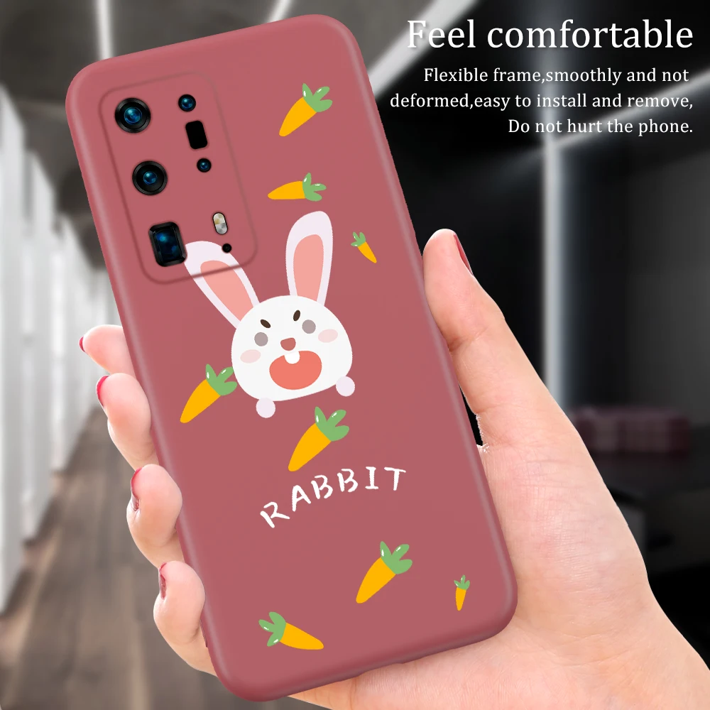 Милый мультяшный чехол с животным рисунком для Huawei P40 P30 Nova 7i 7 6 P Smart Mate 30 Чехлы 2020