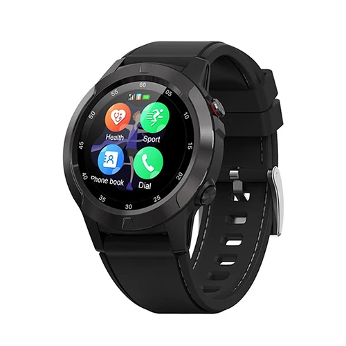 black Vorke VM2 Смарт-часы gps Bluetooth Смарт-браслет монитор сердечного ритма вызов сообщение напоминание музыкальный плеер несколько видов спорта IP67 - Цвет: black