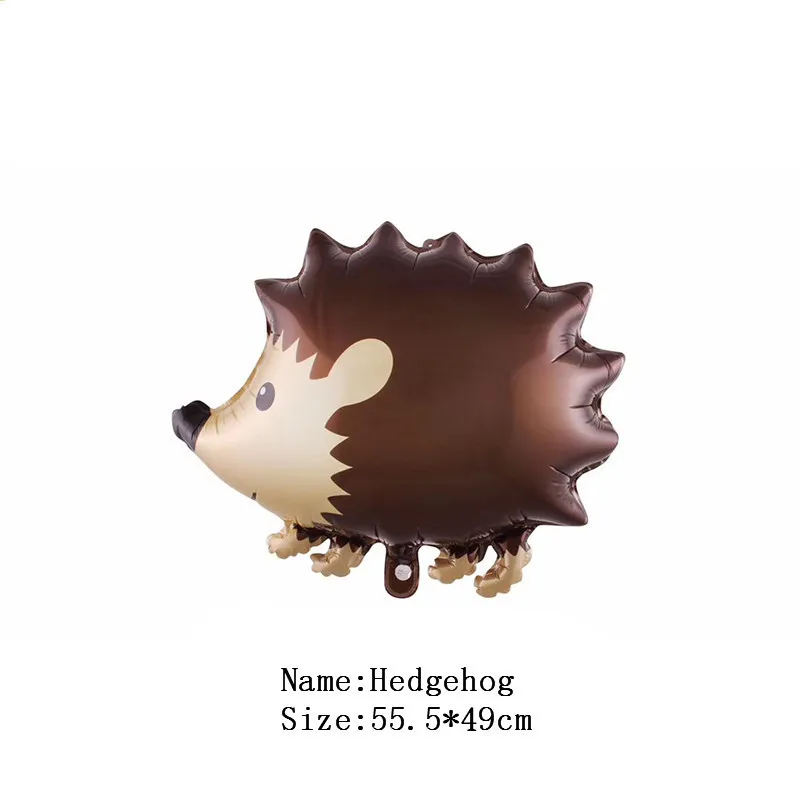 Hedgehog 36 шт./набор, животные из мультфильмов лиса джунгли День рождения набор воздушных шаров Baby Shower клипсы для воздушных шаров, аксессуары для детей, для девочек и мальчиков поддерживает сторонние исполнители - Цвет: Hedgehog