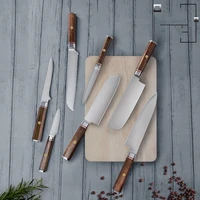 7pcsset stainless steel knives set professional chef knife set santoku knife kitchen knife nakiri knife