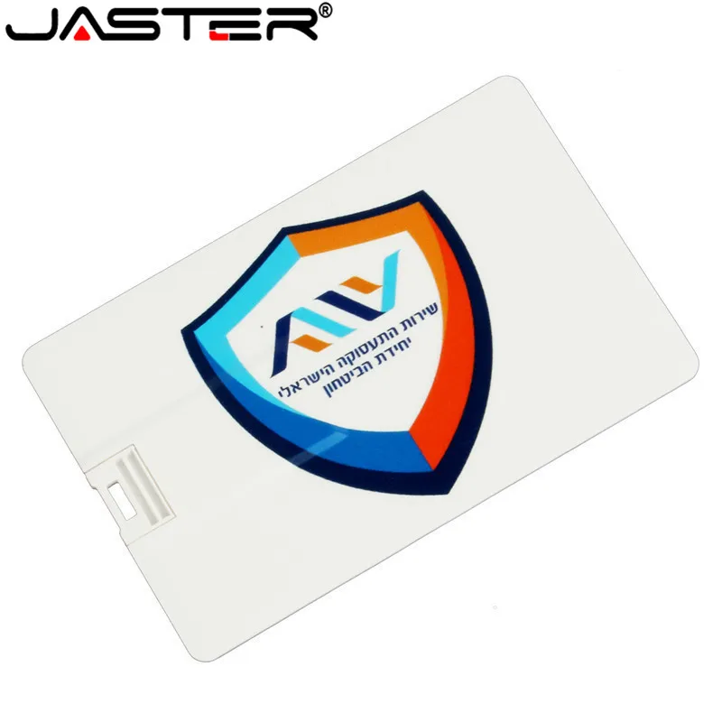 JASRER 10 шт. Бесплатная цветная печать логотипа мини-карта Банковская карта USB 4 ГБ 8 16
