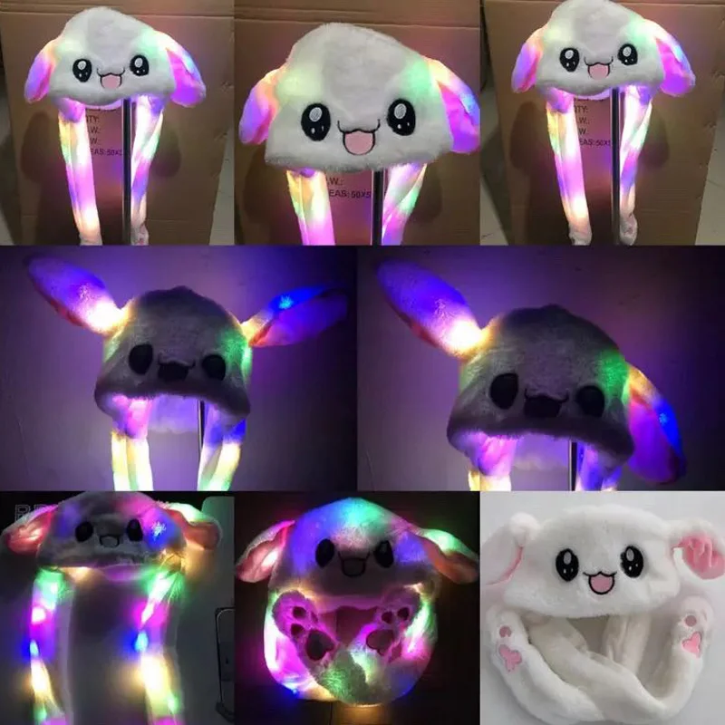 Шапка с заячьими ушами может двигаться подушка безопасности магнит шапка