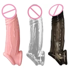 Силиконовый многоразовый презерватив Yunman 17 см с длинным рукавом для пениса, удлинитель для пениса, кольцо для пениса