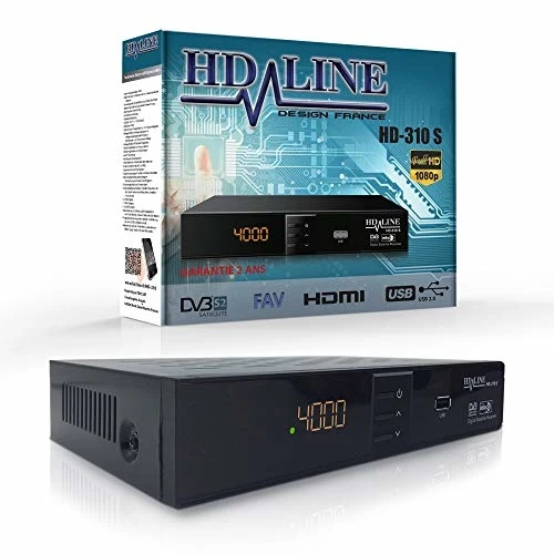 HD LINE 310 S Digitaler Satelliten Receiver (HDTV DVB-S/S2 HDMI SCART 2x | MP4 Players