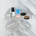 Стеллаж для хранения из нержавеющей стали, треугольный настенный держатель для ванной, кухни, спальни