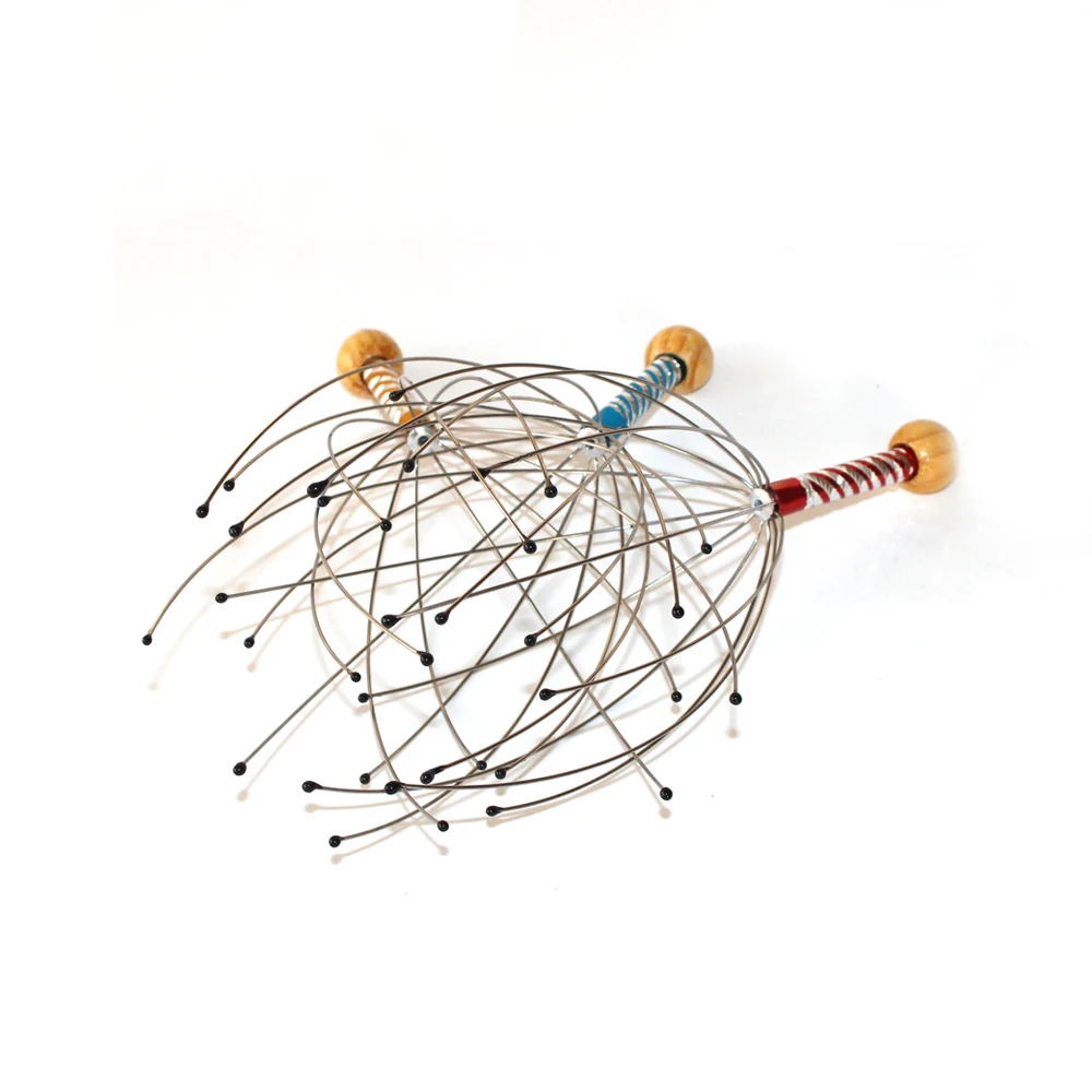 

Stainless Steel Octopus Head Massage Claw Steel Scalp Massage Healthcare Body Massage and Relax Tool