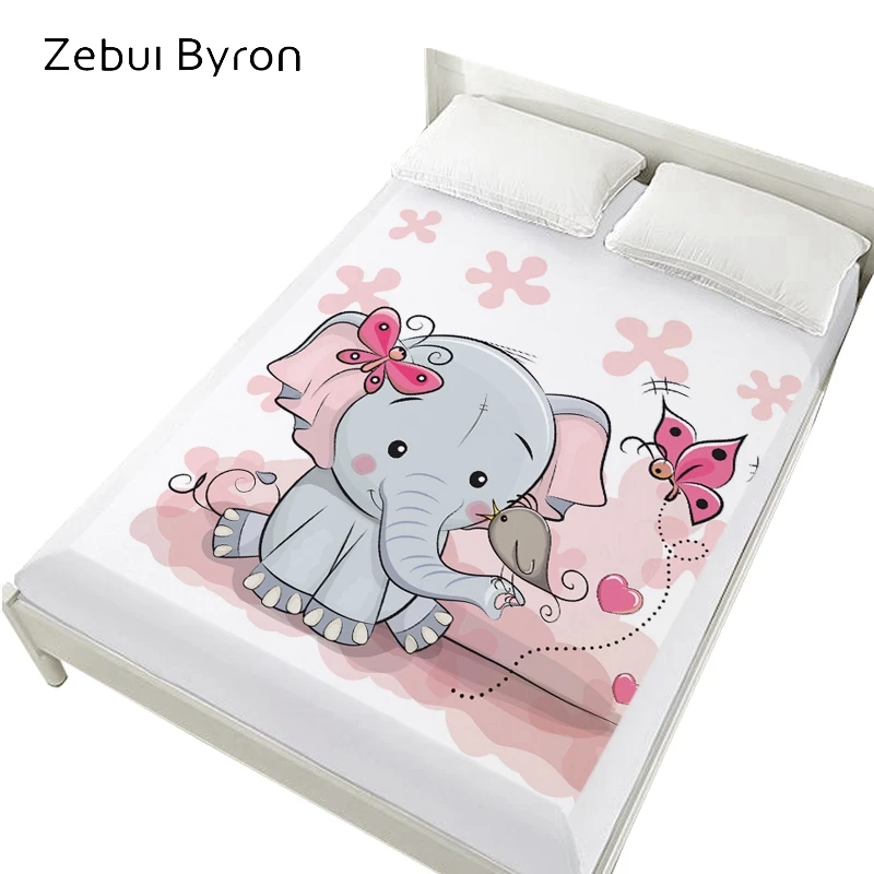 Детская кровать с 3D рисунком простыня на резинке простыни 150/160x200/queen/King