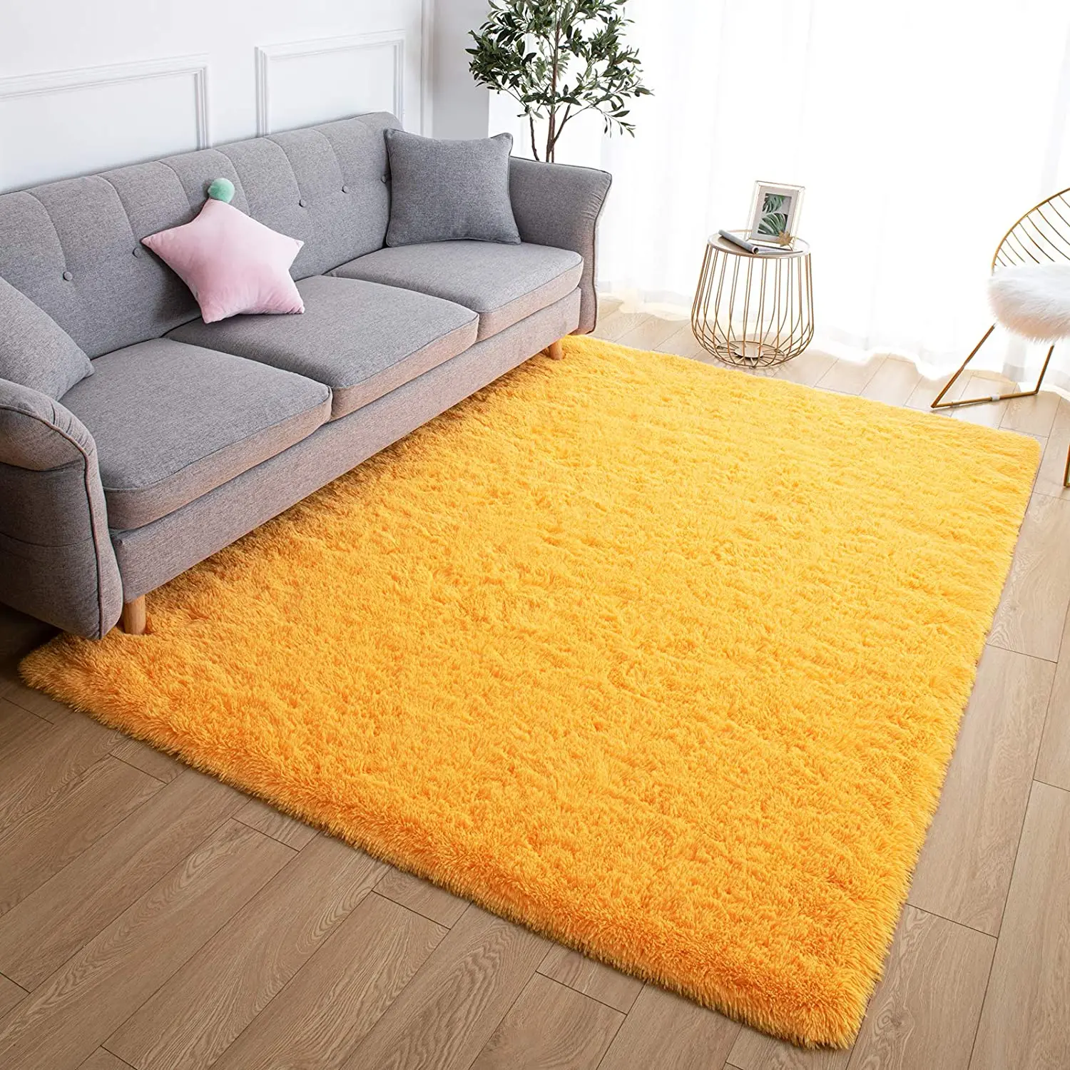 

Soft Fluffy Area Rugs Shag Furry Rug for Living Room Modern Plush Nursery Rugs Solid Accent Floor Carpet Home Decor Carpet Mat