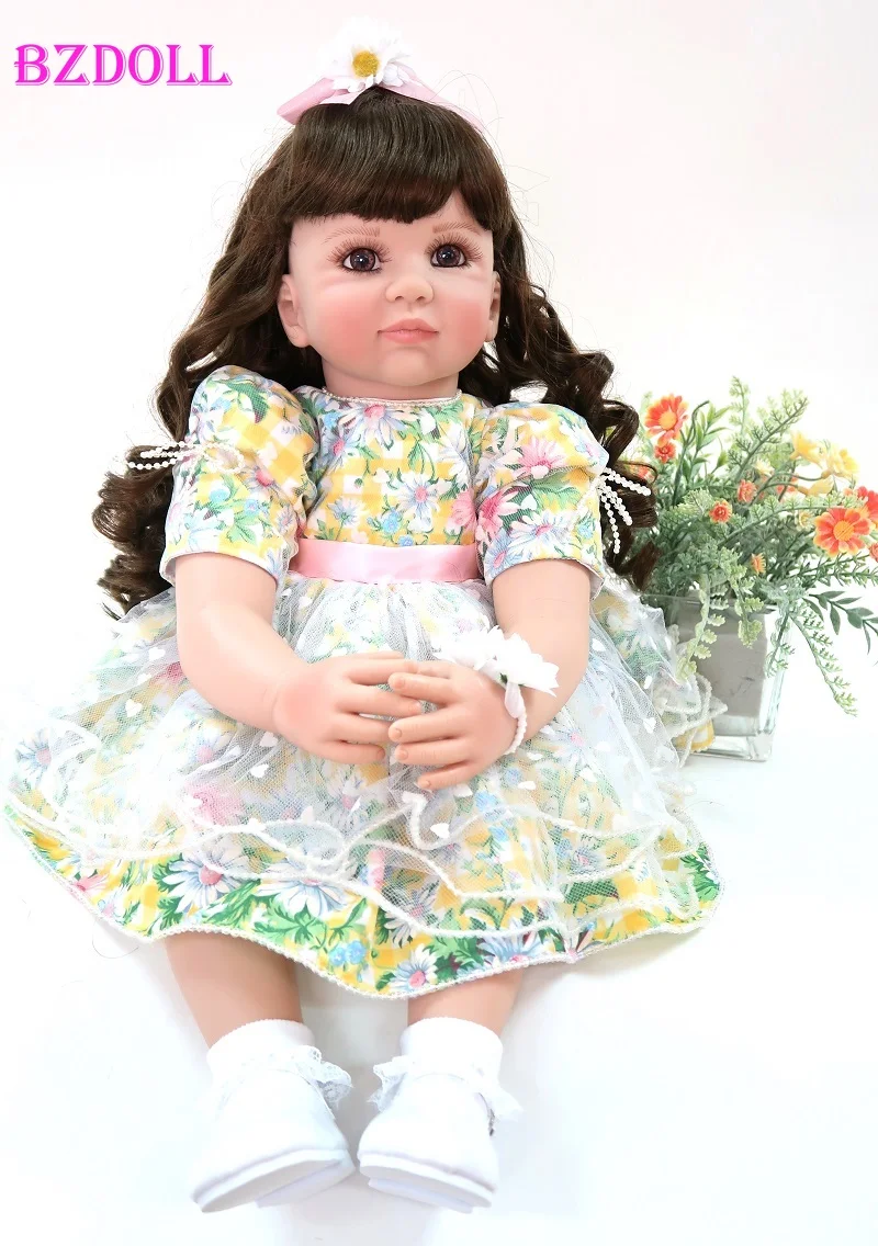 Силиконовая виниловая Кукла Новорожденный 60 см 24 дюйма | Игрушки и хобби