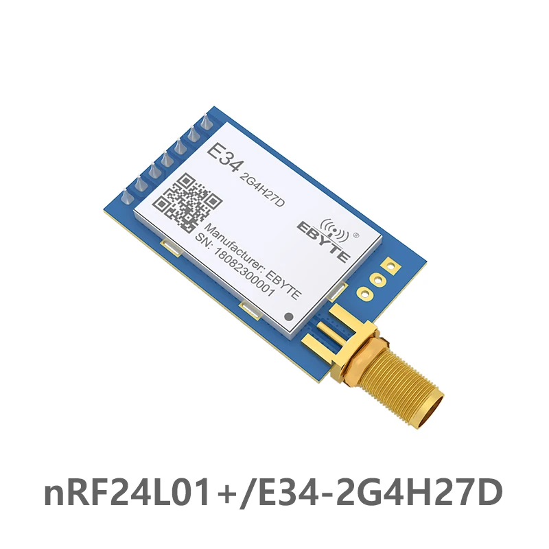 NRF24L01 + UART 2,4 ГГц 27dBm 5 км на дальние расстояния модуль E34-2G4H27D Беспроводной трансивер передатчик приемник SMA-K антенна