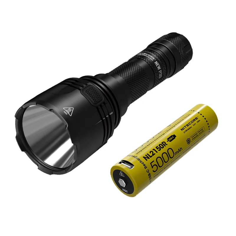 NITECORE Новый P30 Охота фонарик XP L HI V3 Макс 1000 люмен далекий бросок 618 метр фонарь USB | Отзывы и видеообзор