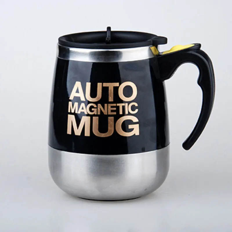 Taza magnética automática de acero inoxidable para mezclar zumo, leche, café, agitador inteligente, 400ml