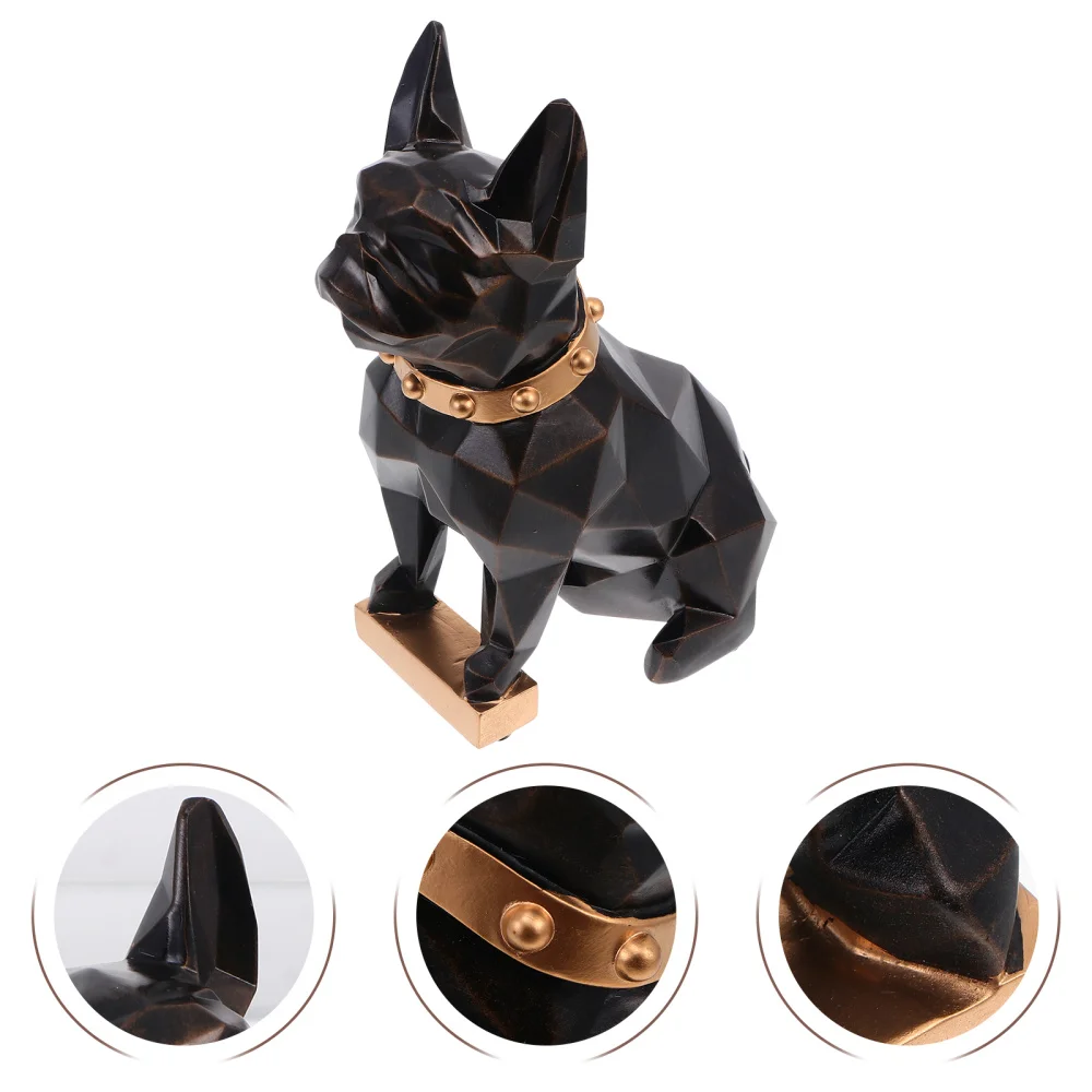

1Pc Resin Dog Ornament Chic Animal Sculpture Decor Indoor Home Decoration