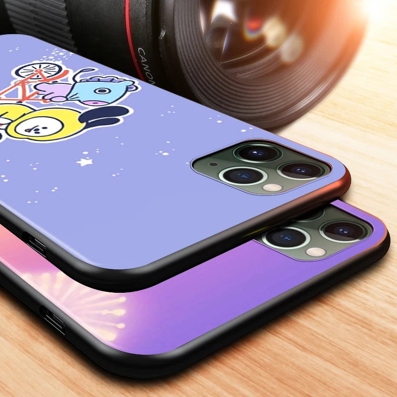 

Black Cover 08F BT and 21 for Apple iPhone 12 Mini 11 XS Pro Max X XR 8 7 6 6S Plus SE 2020 5 5S Phone Case