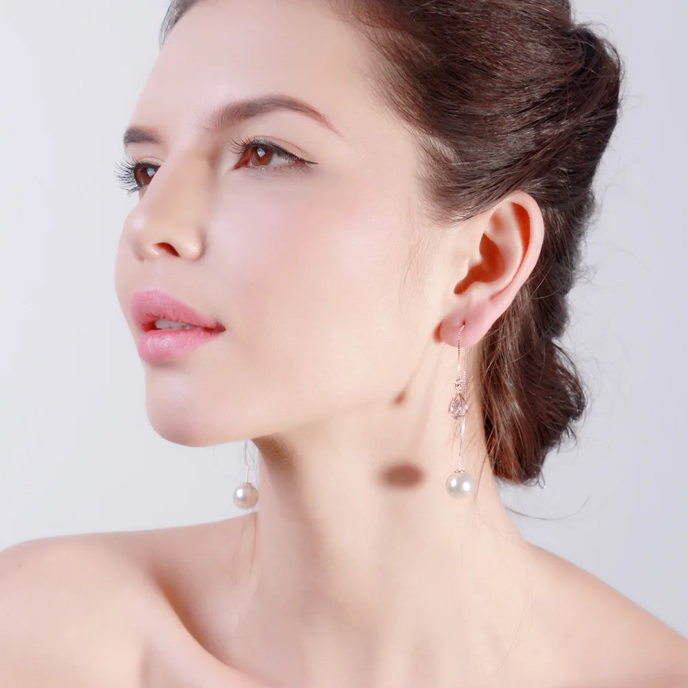 Новинка женские модные серьги подвески с искусственными кристаллами