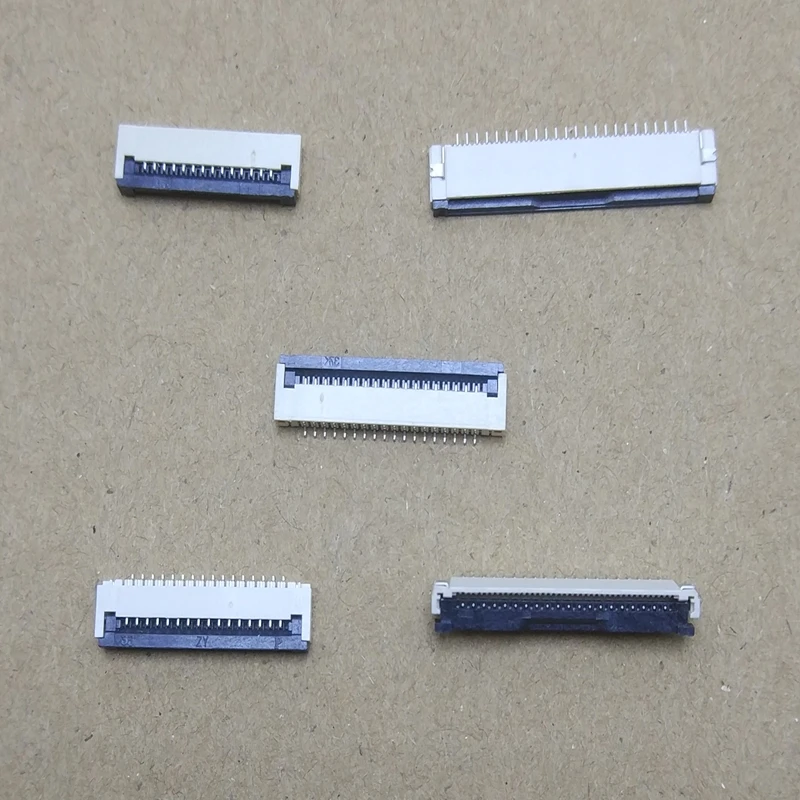 Плоский кабельный соединитель FFC 50 шт./Корд шаг 1 0 мм гнездо раскладушка 4P 6P 8P 10P 12P
