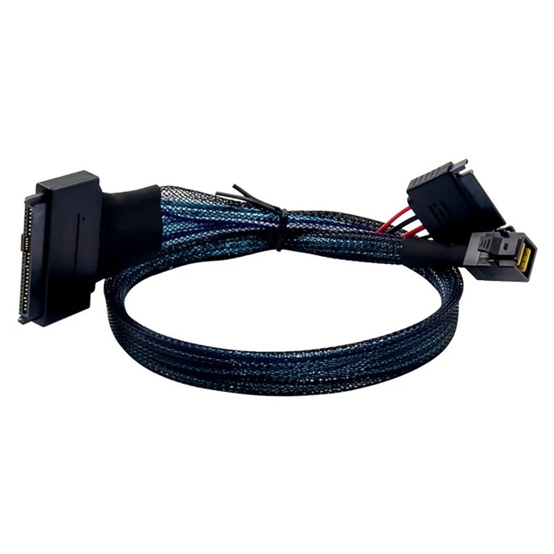 

SAS 3.0 to U.2 Cable SFF8643-SFF8639 (1-1) 12GB/S SAS Data Cable Built-in Mini SAS-HD High-Speed Transmission Cable