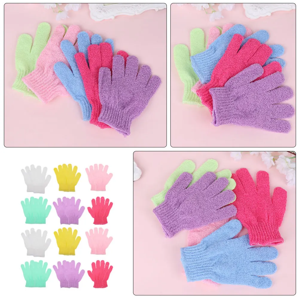 

12Pcs Exfoliating Bathing Glove Shower Remove Dead Skin Body Scrubber