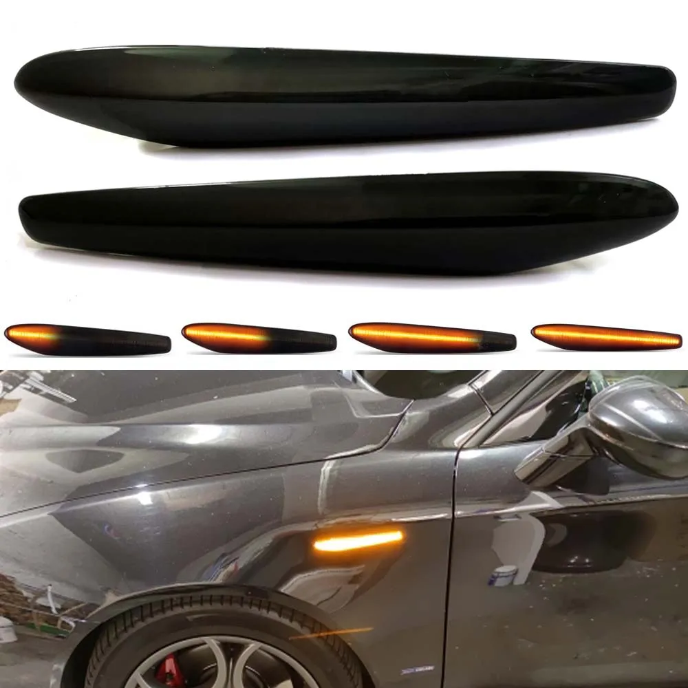 

For Alfa Romeo 159 / 159 Sportwagon / Brera / Spider typ 939 LED Dynamic Side Marker Lights Arrow Turn Signal Blinker Lamps