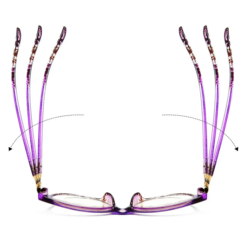 IBOODE Цветочные очки для чтения кошачий глаз женские и мужские дальнозоркости анти