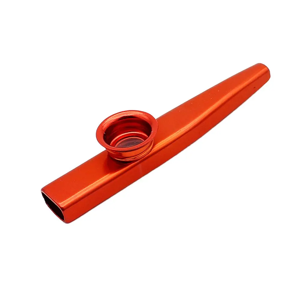 Красный Металлические Kazoos Музыкальные инструменты флейты диафрагмы рот Kazoos Музыкальные инструменты хороший компаньон для гитары - Цвет: Красный