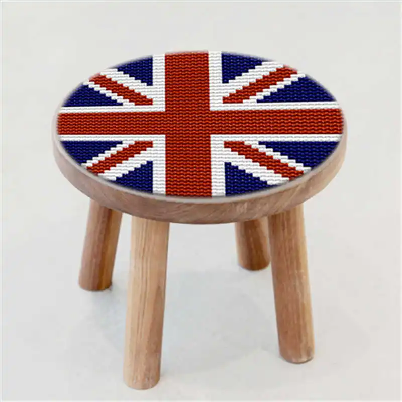 Round Cushion Latch Hook Rug Kits Embroidery Foamiran For Needlework Cartoon Handmade Cross Stitch Small Size 27*27 CM Decor F | Дом и сад