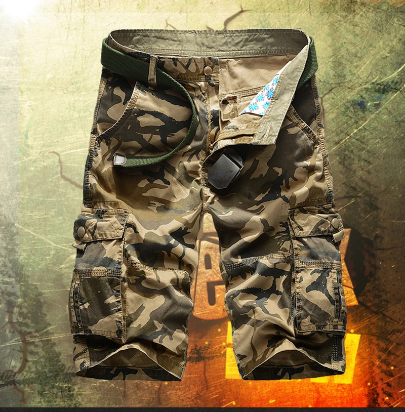 

Men's Camouflage Loose Shorts Cool outdoor slacks for summer