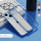 Чехол-накладка для iPhone 13, 12 Mini, 11 Pro Max, XR, X, XS, 7, 8 Plus, SE 2020, силикон, матовый