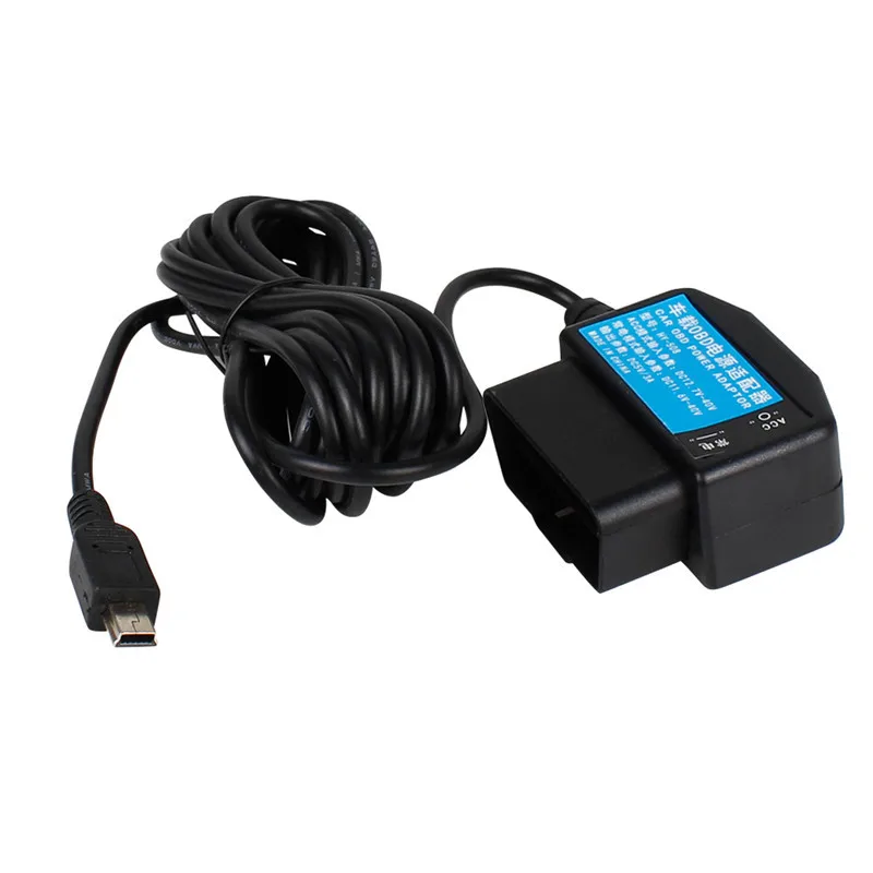 Видеорегистратор OBD зарядное устройство Mini USB релейный переключатель ACC адаптер
