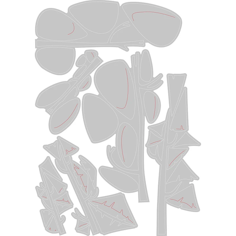 

2020 New Funky Trees Metal Cutting Dies Treetops and Trunks Die Paper Cut Scrapbooking For DIY Crafts Card Making no Stamps Sets