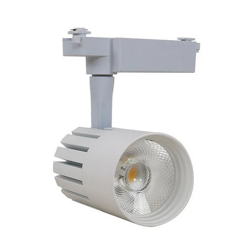 Fanlive 20 шт. светодиодный алюминиевый Трековый светильник Вт 30 COB Rail Lights Spotlight