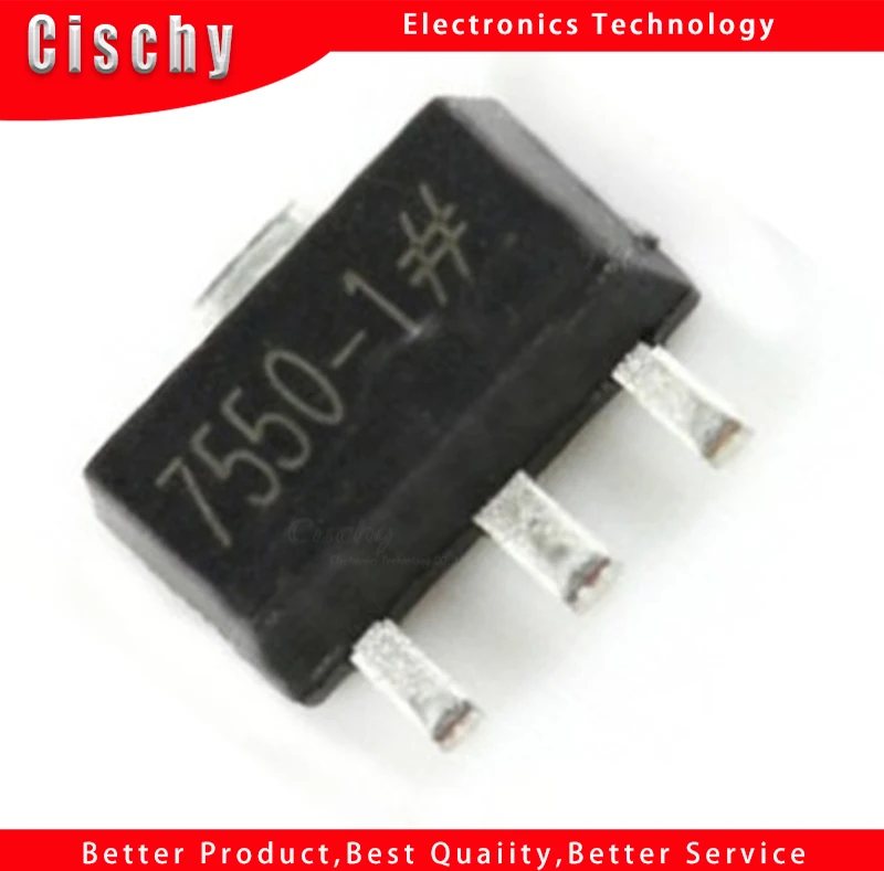 Новинка трехклеммный регулятор напряжения с низким выпадением 20 шт./лот HT7550 HT7550A-1