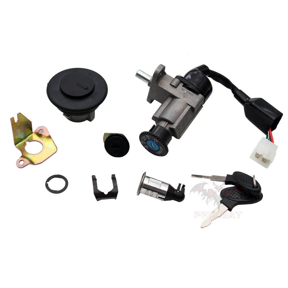 

Ignition Switch Key Set Kit For GY6 50cc 125cc 150cc Moped Scooter 4 Pin Taotao 150T-28