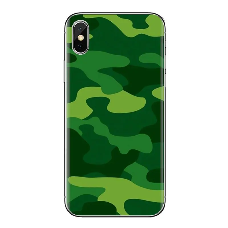 Армейский камуфляж для iPhone XS Max XR X 4 4S 5 5S 5C SE 6 6S 7 8 Plus Samsung Galaxy J1 J3 J5 J7 A3 A5 силиконовые чехлы