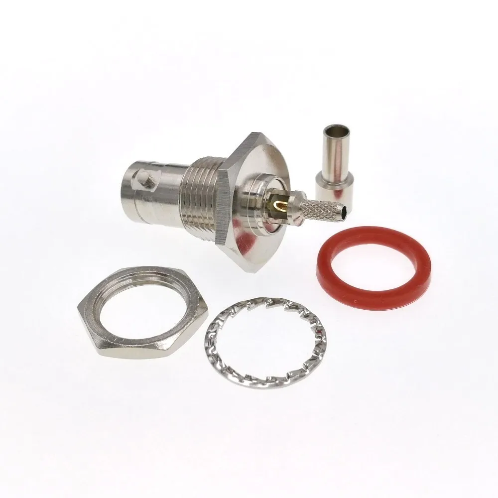 10 шт. 75ohm BNC внутренняя гайка ОБЖИМНАЯ перегородка RG179 RG174 RG316 LMR100 RF коннектор|connector