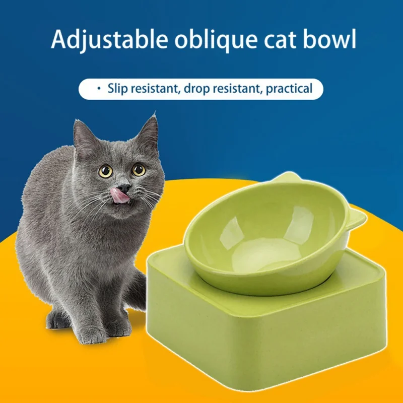 Миски миски для домашних животных миска кошек кормушки держатель Съемная
