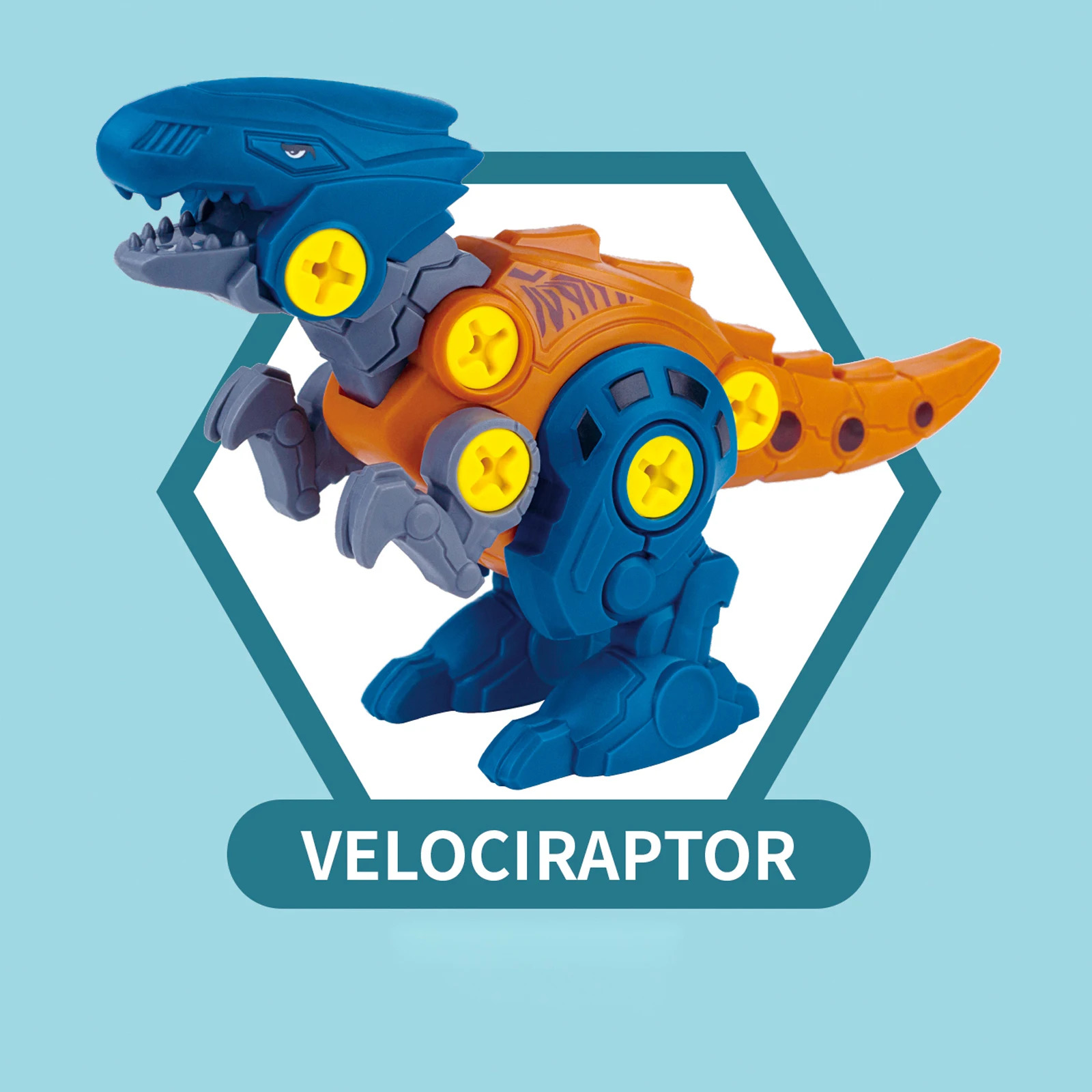 

Take Apart Dinosaur Toys for Kids 3-5 4 Pack Dino Set and Eggs with Drill Construction Tools STEM Toys for Boy Girl Gifts