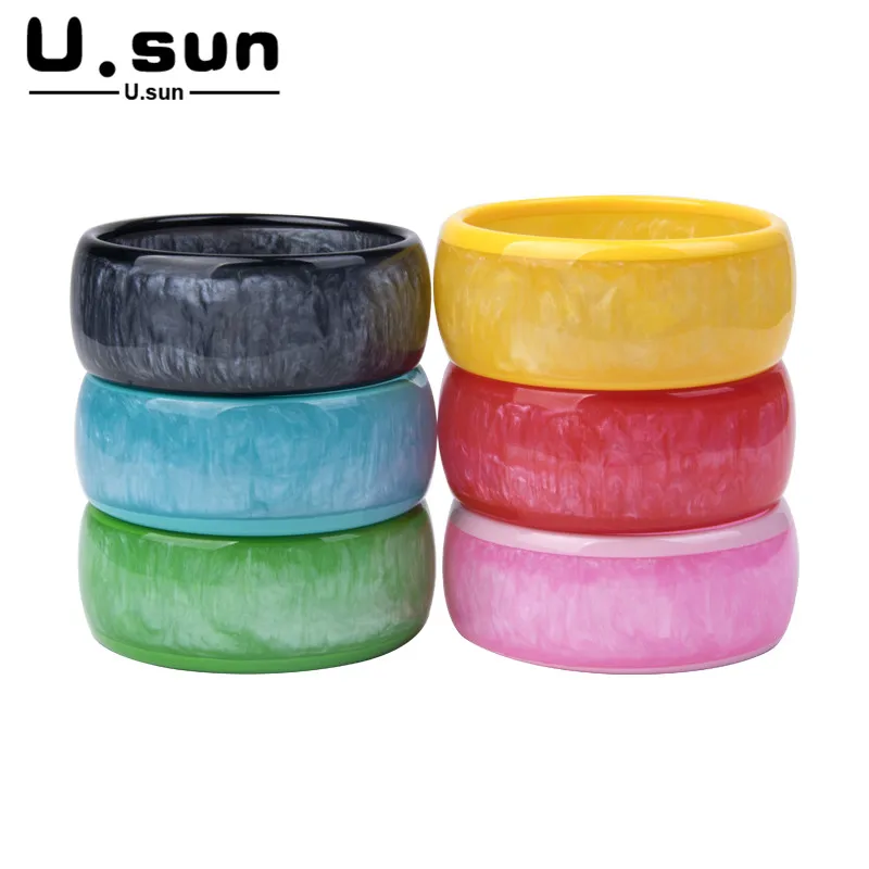 Красочный ручной браслет с подвесками элегантный большой круг широкие браслеты