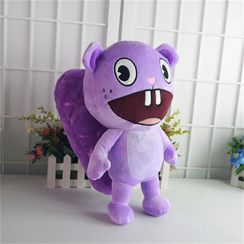 

Happy Tree Friends Cosplay Plush Toys Anime HTF Toothy Figure Doll Soft Filling Pillow 37cm Cartoon Cushion For Gift