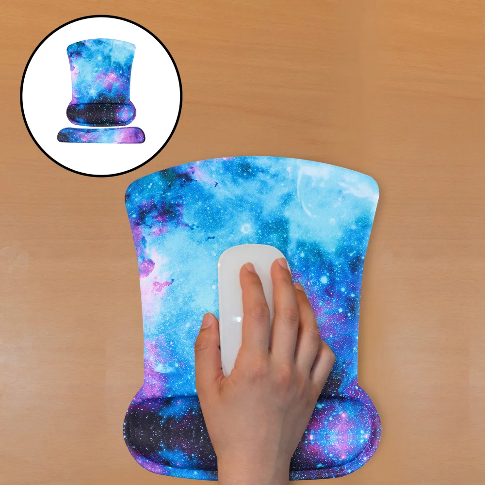 

1 Set Pad and Keyboard Wrist Rest Ergonomic Non-Slip Cushion