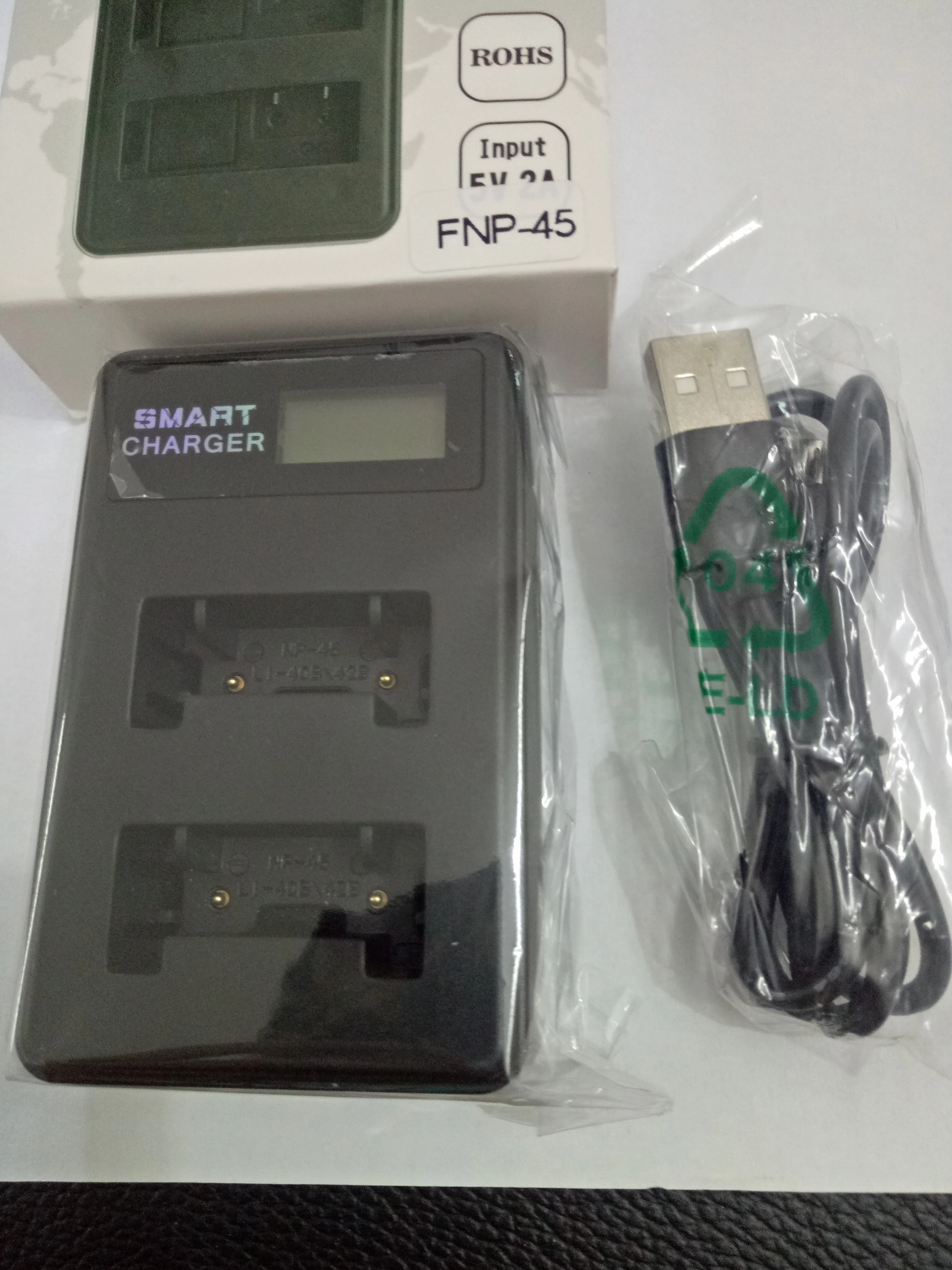 Двухканальный ЖК дисплей для камеры зарядное устройство FNP 45 W126|Адаптеры AC/DC| |