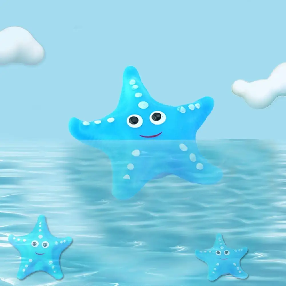 Детская плавающая игрушка для ванны нейтральная синяя Морская звезда душ игры