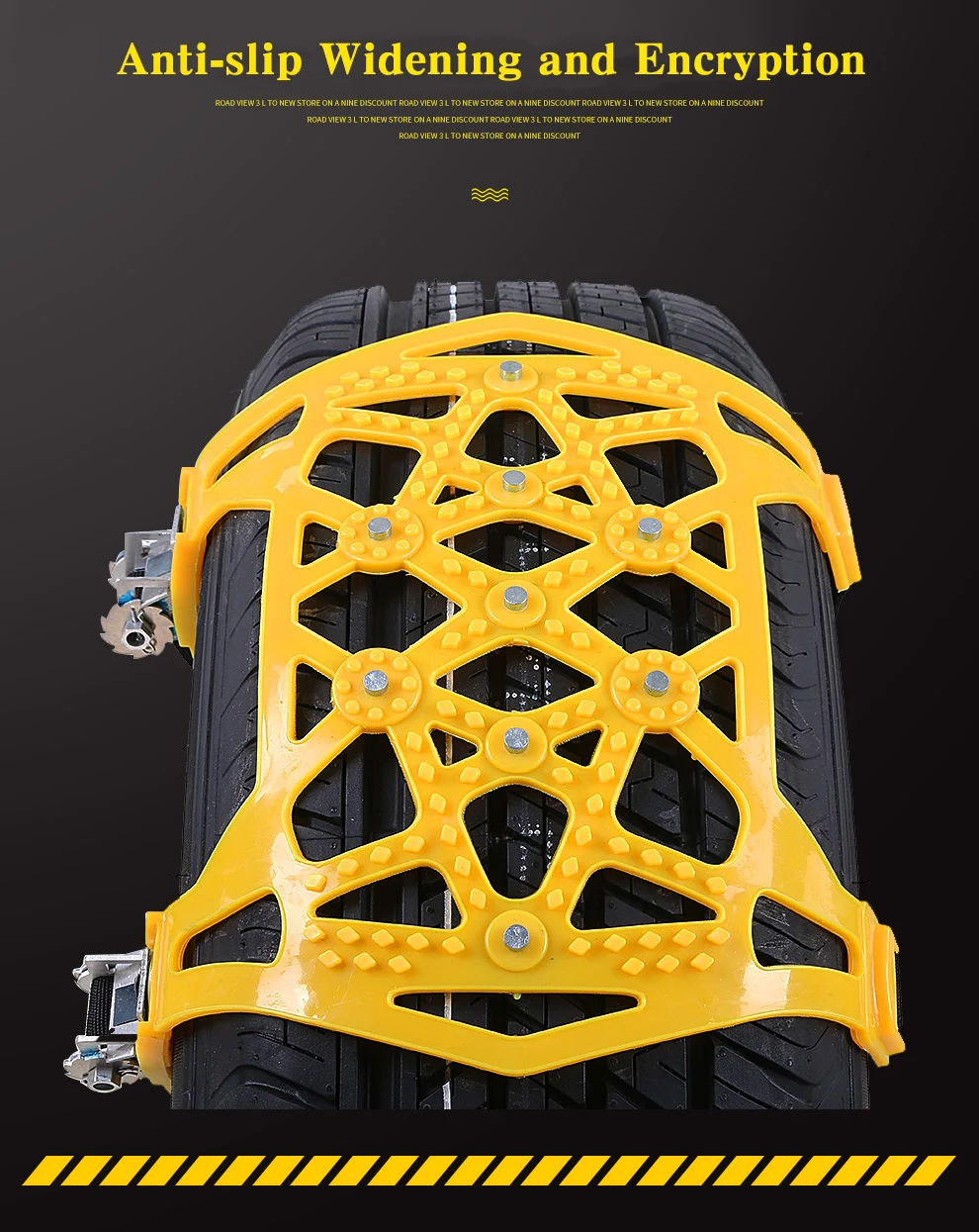 6 шт. автомобильные цепи для снега универсальные уплотненные регулируемые